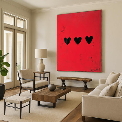 Hand-Painted Bespoke Abstract Canvas for Office & Entryway LargeART1935