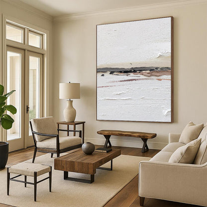 Large Vertical Custom Abstract Hand - Painted Canvas for Office and Bar DKH1664