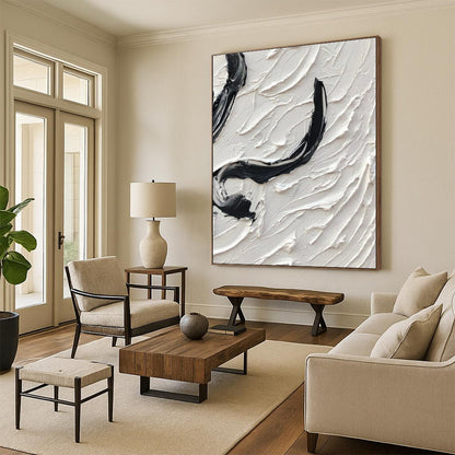 Handmade Large-Scale Abstract Art for Office & Hallway DTP400