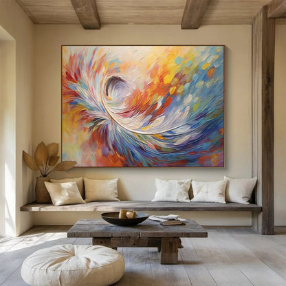 Exquisite Original Massive Textured Hand - Painted Abstract Wall Art for Aesthetic Perfection DKH870