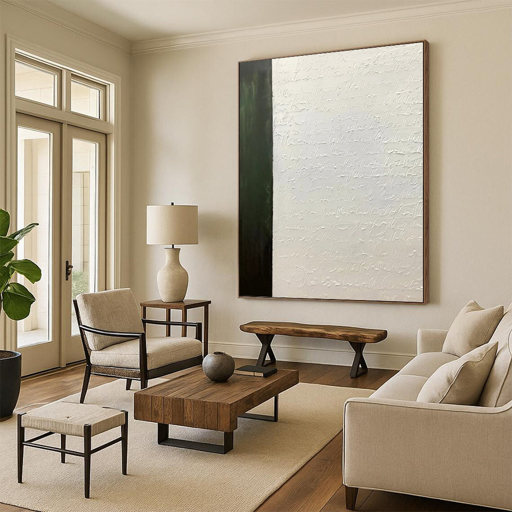 Immense Hand - Painted Textured Abstract Artwork for Hallway & Bar DKH1181