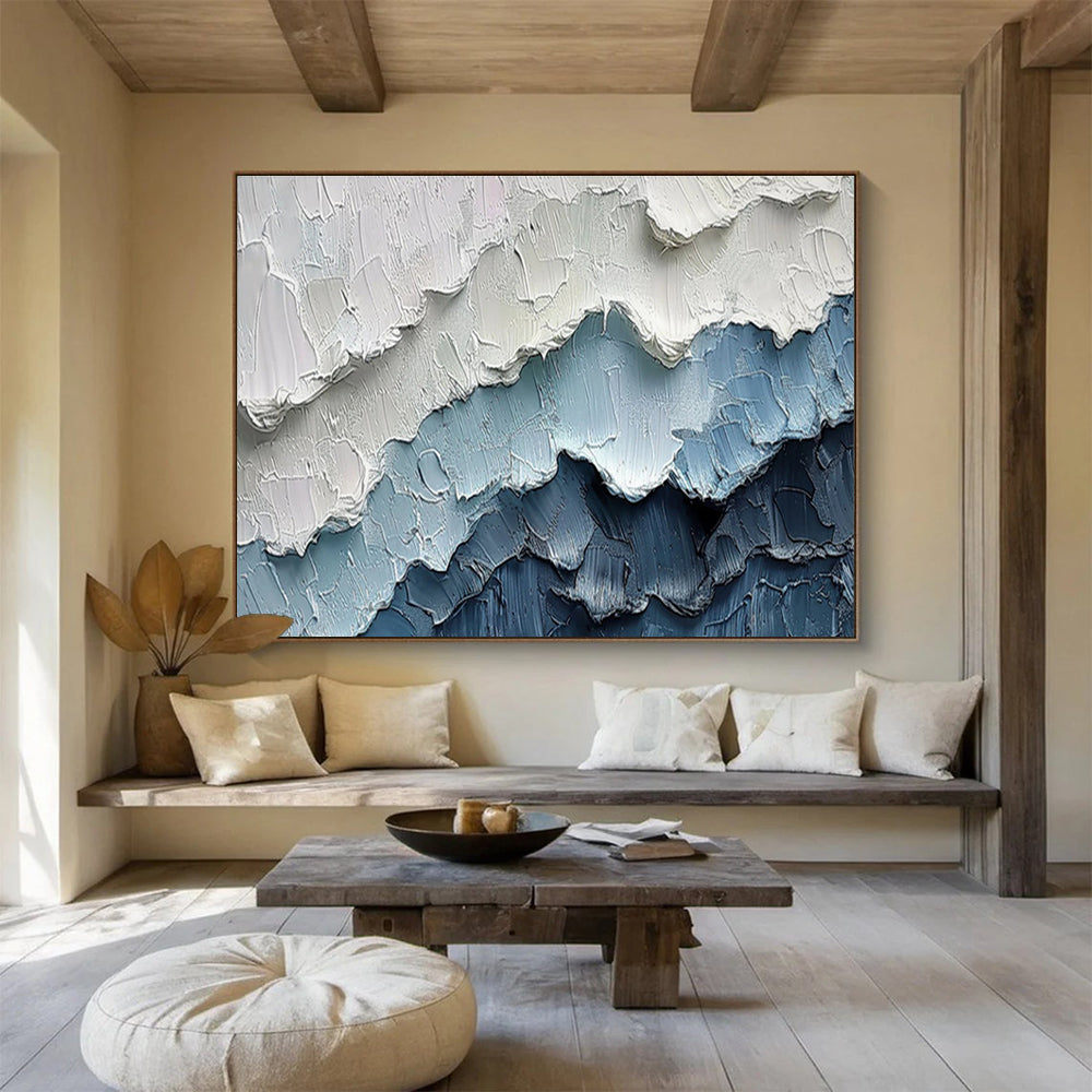 Tailored Oversized Abstract Canvas for Community Garden Pavilion DKH049