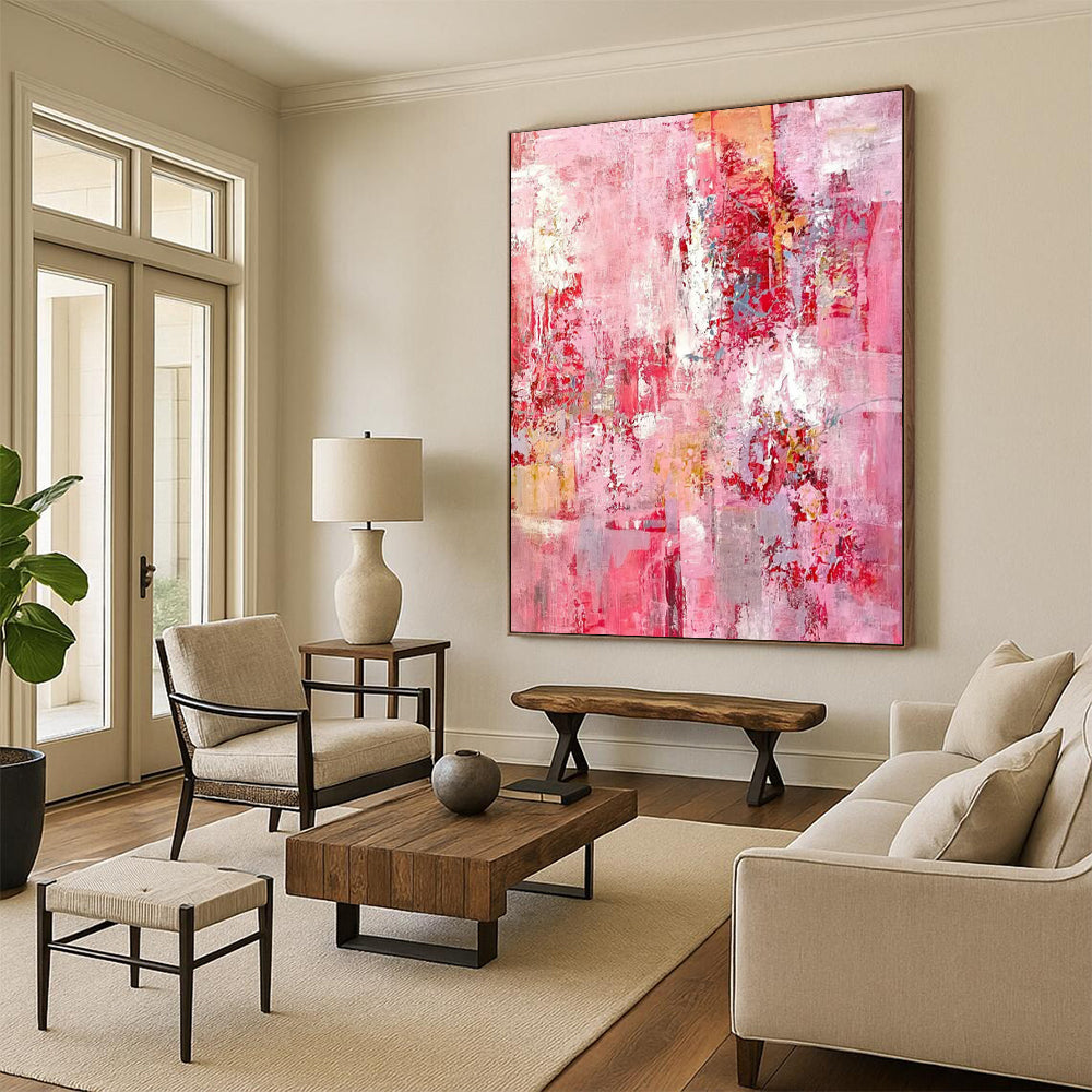 Expansive Hand-Painted Abstract Artworks for Living Room & Hotel Lobby LargeART2300