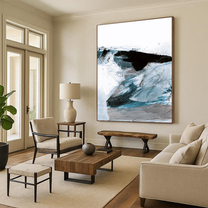 Hand-Painted Large Abstract Creations: Textured Styles for Bar & Hotel DTP220