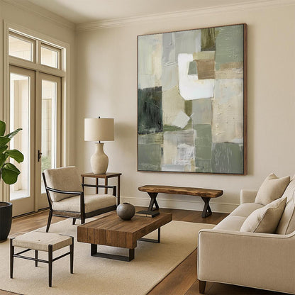 Graceful Textured Abstract Wall Art for Bedroom & Spa LargeART2052
