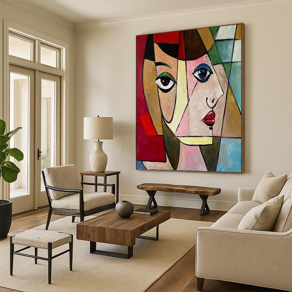 Large - Sized Breathtaking Hand - Painted Textured Abstract Art on Canvas for Office & Dining Room DKH1407