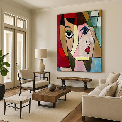 Large - Sized Breathtaking Hand - Painted Textured Abstract Art on Canvas for Office & Dining Room DKH1407