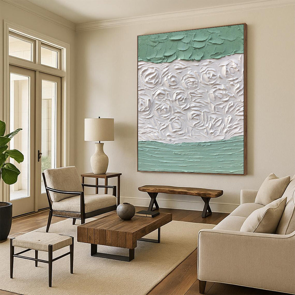 Dynamic Hand - Painted Textured Abstract Painting for Living Room & Office DKH1269