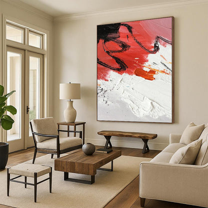 Lively Hand - Painted Textured Abstract Painting for Living Room & Office DKH1290
