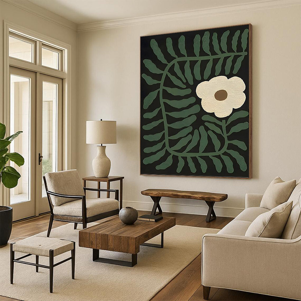 Exquisite Custom - Crafted Textured Canvas Abstract for Office & Hotel Suite DKH1115