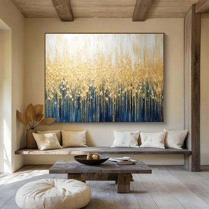 Golden Forest Canopy - Luxe Living Room Statement DLZ052