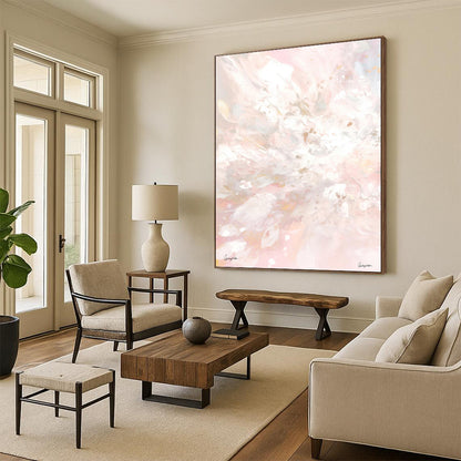 Alluring Custom - Painted Textured Canvas Abstract for Living Room & Office DKH1088