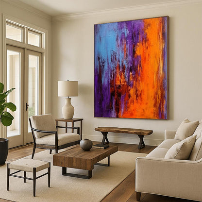 Immense - Extent Hand - Painted Textured Custom Abstract Art for Bedroom and Entryway DTP075
