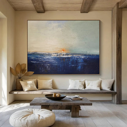 Alluring & Graceful Hand - Painted Textured Abstract Mural for Dining Room & Entryway DKH650