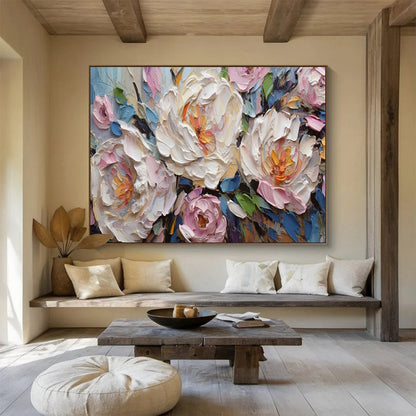 Peaceful Large Abstract Canvas for Bedroom & Dining Room DKH891