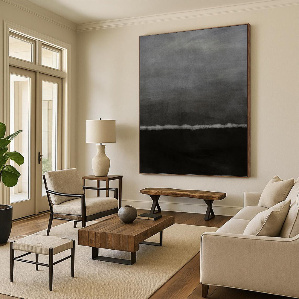 Colossal Hand - Painted Textured Abstract Art for Entryway & Hotel DKH1202