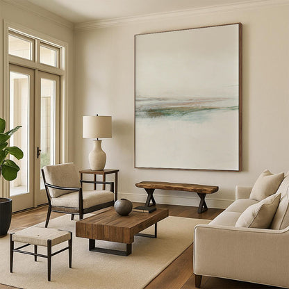 Hand-Painted Large-Scale Abstract Art: Textures for Living Room & Office DTP226
