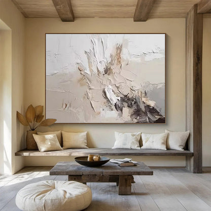 Enormous Hand - Painted Textured Abstract Canvas for Bedroom & Dining Room DKH618