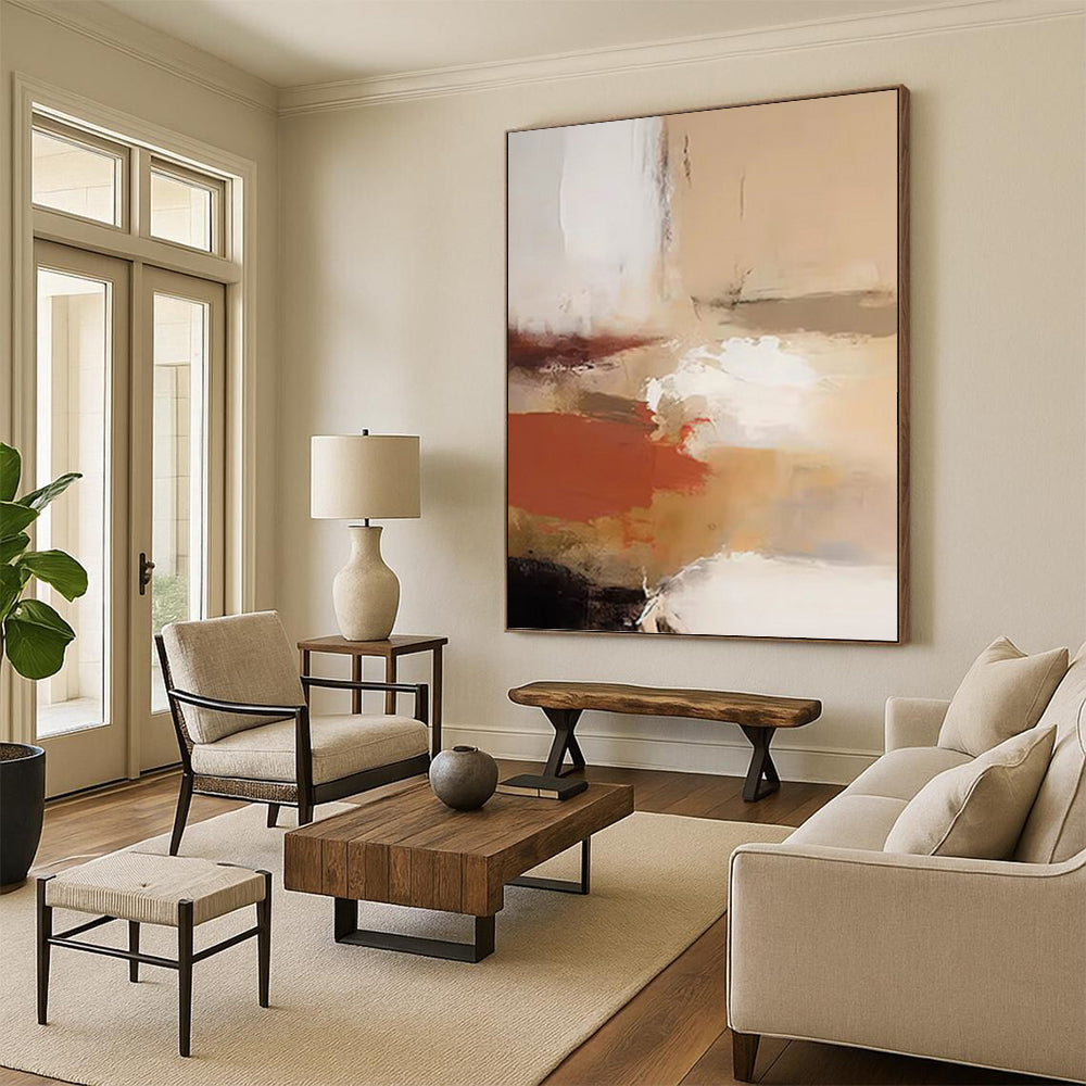 Luxuriously Massive Hand - Painted Textured Abstract Art for Salon & Beauty Parlor DKH1245