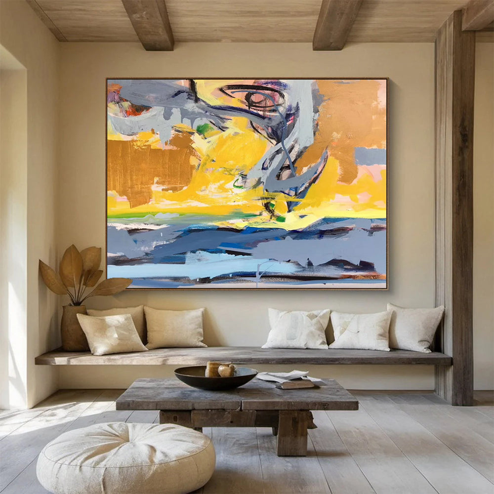Colorful Abstract Coastal Energy - Vibrant Office Inspiration DLZ034