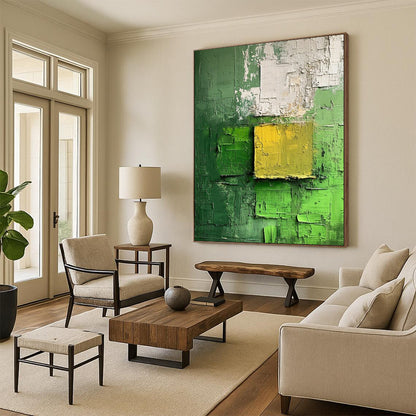 Monumental - Reach Hand - Painted Custom Abstract Canvas for Living Room and Hotel DTP029