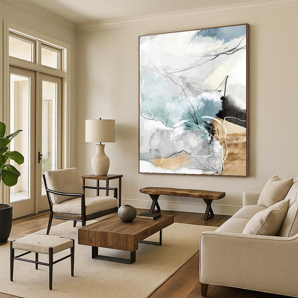 Mysterious Hand - Painted Textured Abstract for Bedroom & Hallway DKH1337