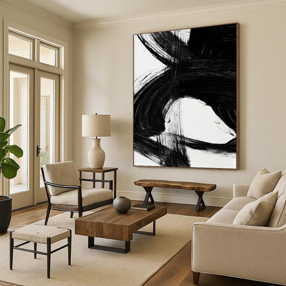 Large Custom Hand-Painted Abstract Art: Textures that Define Your Style DTP196