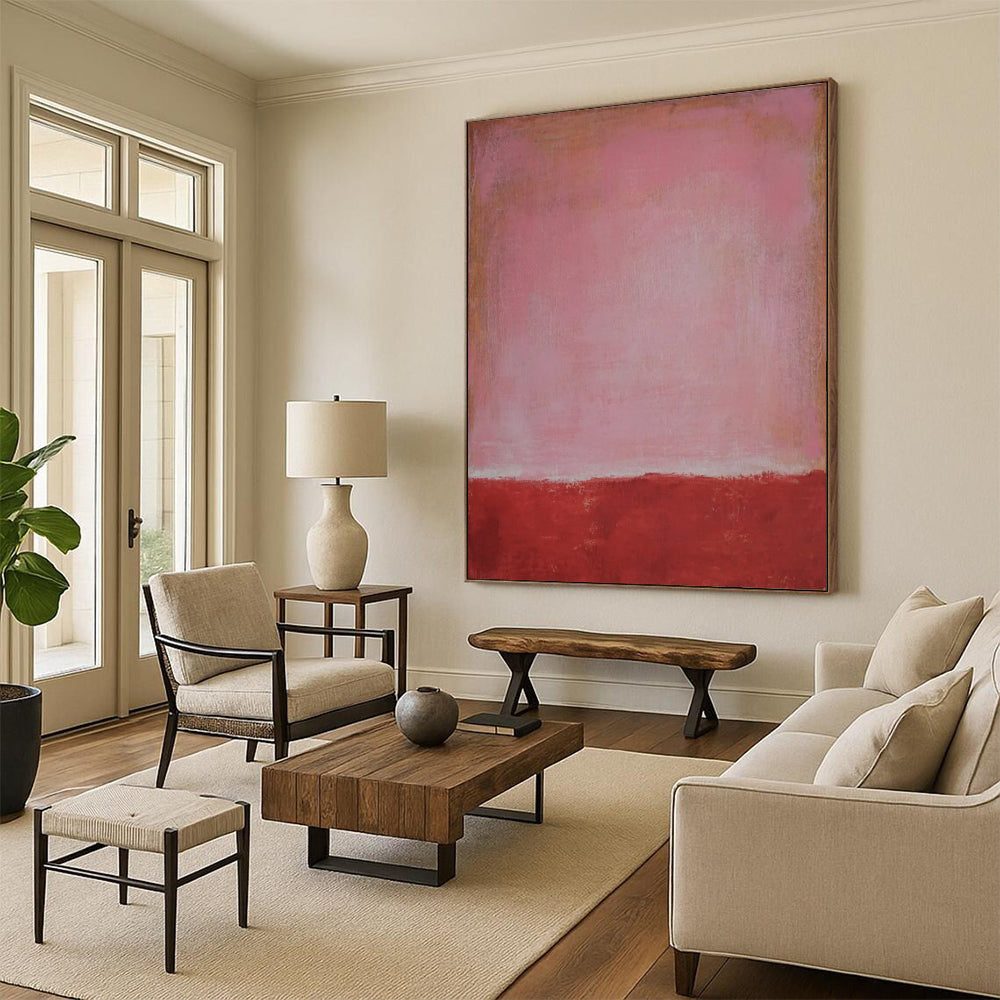 Enormous Hand-Painted Abstract Installations for Bar & Entryway LargeART2321