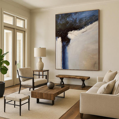 Mammoth - Scaled Hand - Painted Custom Abstract Canvas (with Three - Dimensional Textures), Beautifying Living Room and Entryway DKH1499