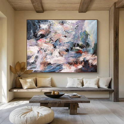 Color - Blended Abstract: A Vivid Centerpiece for Modern Interiors DLZ151