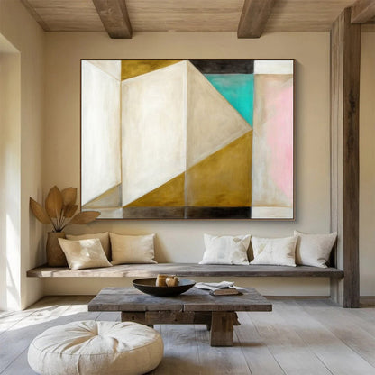 Vast Hand-Painted Abstract Canvas for Bedroom & Dining Room LargeART1534