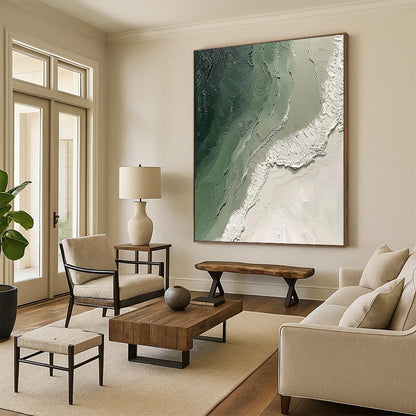 Colossal Hand-Painted Abstract Canvases for Dining Room & Office LargeART2353