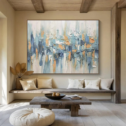 Vast Hand - Painted Textured Abstract Canvas for Interior Statement - Making DKH685