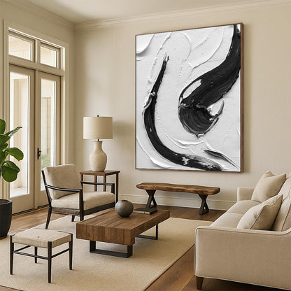 Hand-Painted Large Custom Abstract Paintings for Dining Room & Bar DTP377