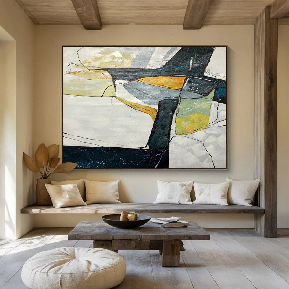 Geometric Coastal Abstract - Chic Office Sophistication DLZ038