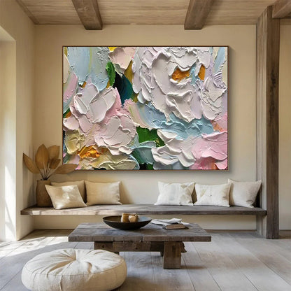 Exclusive Original Hand - Painted Textured Large Abstract Gem for Modern Interiors DKH817