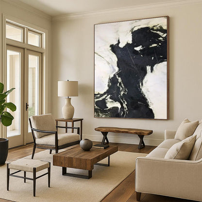 Grand Custom - Painted Textured Canvas Abstract for Office & Entryway DKH1046