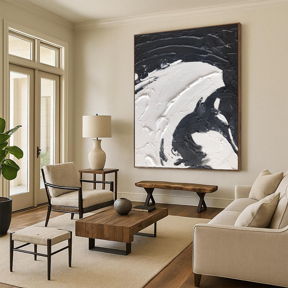 Handmade Large-Scale Abstract Artworks for Dining Room & Bar DTP393