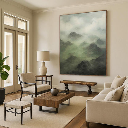 Gargantuan Hand - Painted Custom Abstract Painting (with Captivating Textures), for Dining Room and Hotel DKH1480