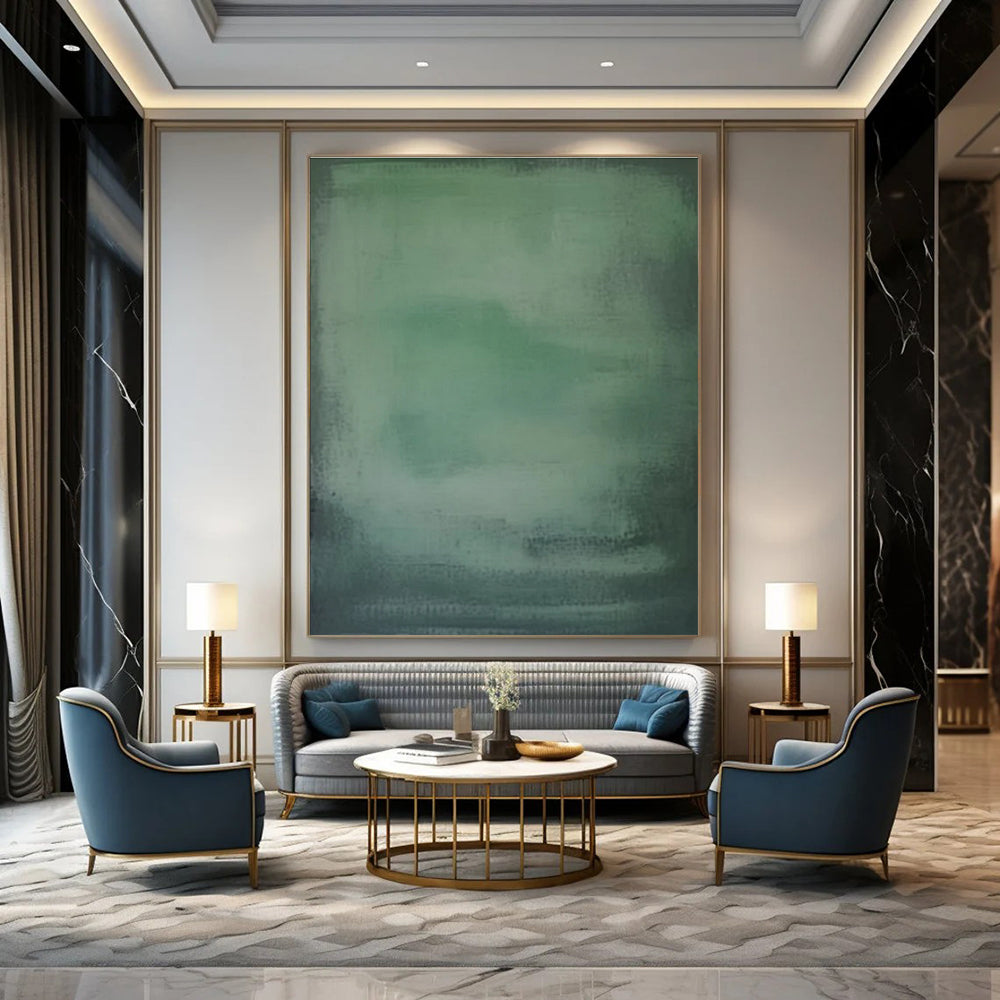 Large-Scale Hand-Painted Abstract Mural for Bedroom & Hallway LargeART1465