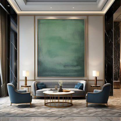 Large-Scale Hand-Painted Abstract Mural for Bedroom & Hallway LargeART1465