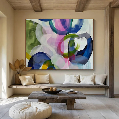 Enormous Abstract Wall Mural for Dining Room & Living Room DKH473
