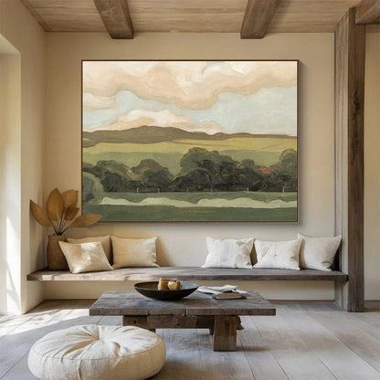 Oversized Abstract Canvas for Office & Dining Room DKH425