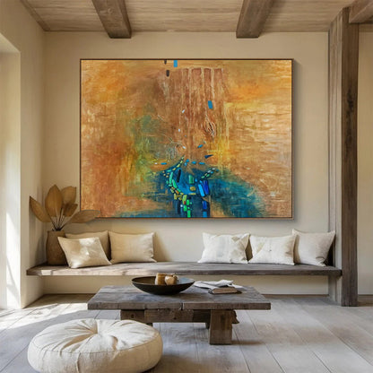 Large - Sized Abstract Mural for Bedroom & Dining Room DKH388