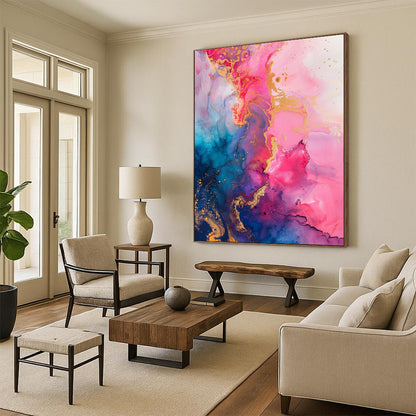 Big-Size Handmade Abstract Paintings: Textured Details for Living Room & Hallway DTP286