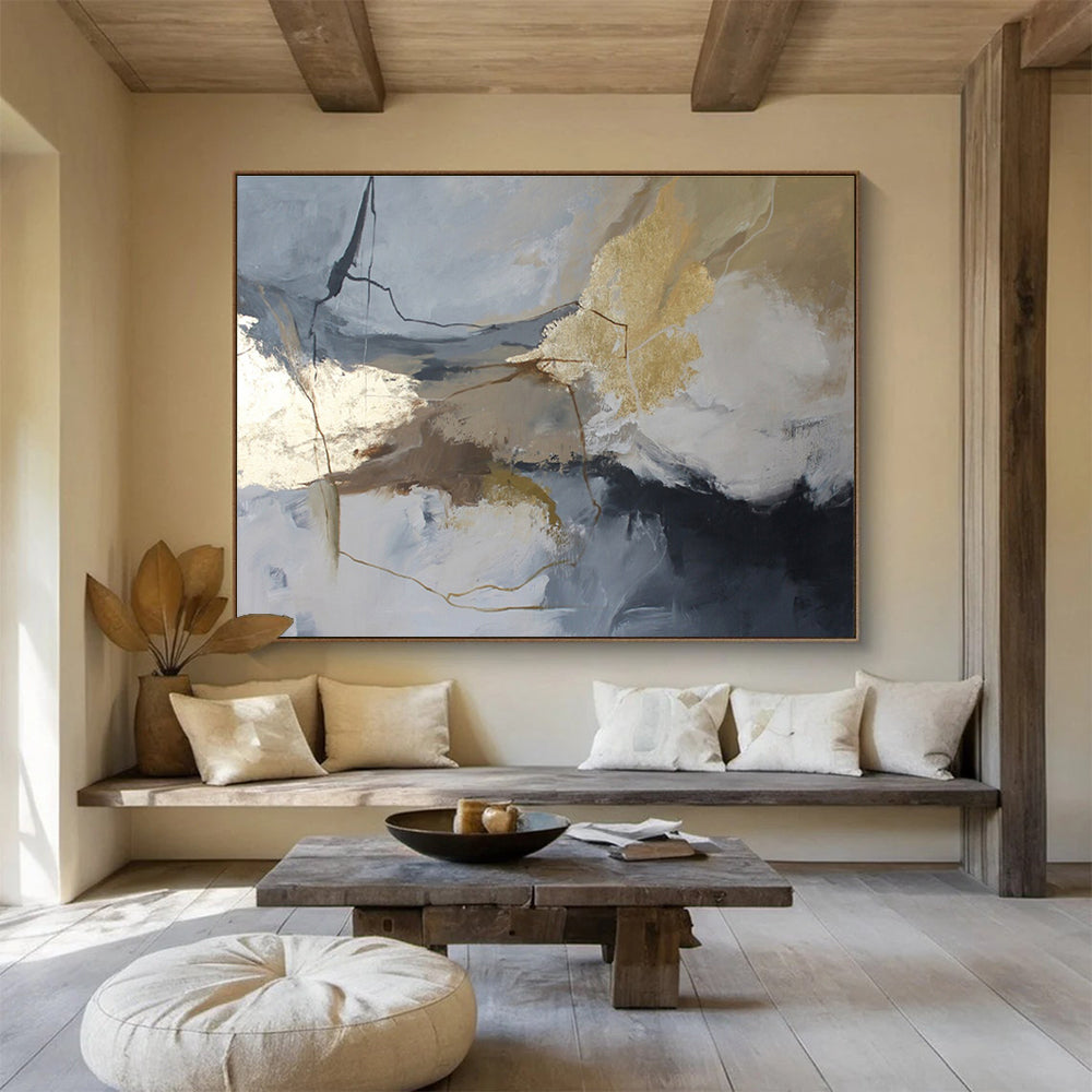 Striking Textured Abstract Artwork for Dining Room & Entryway DKH519