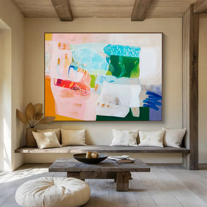 Bespoke Large Abstract Wall Decor for Hotel Suite DKH054