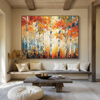Elegant Original Hand - Crafted Textured Large Abstract Wall Mural for Graceful Touches DKH835