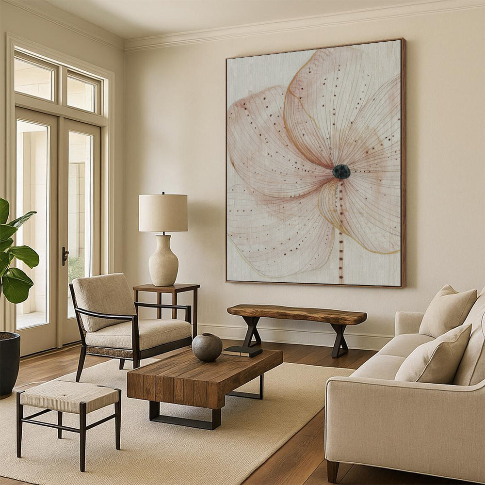 Large-Scale Custom Hand-Painted Abstract Art for Dining Room & Hotel LargeART1926