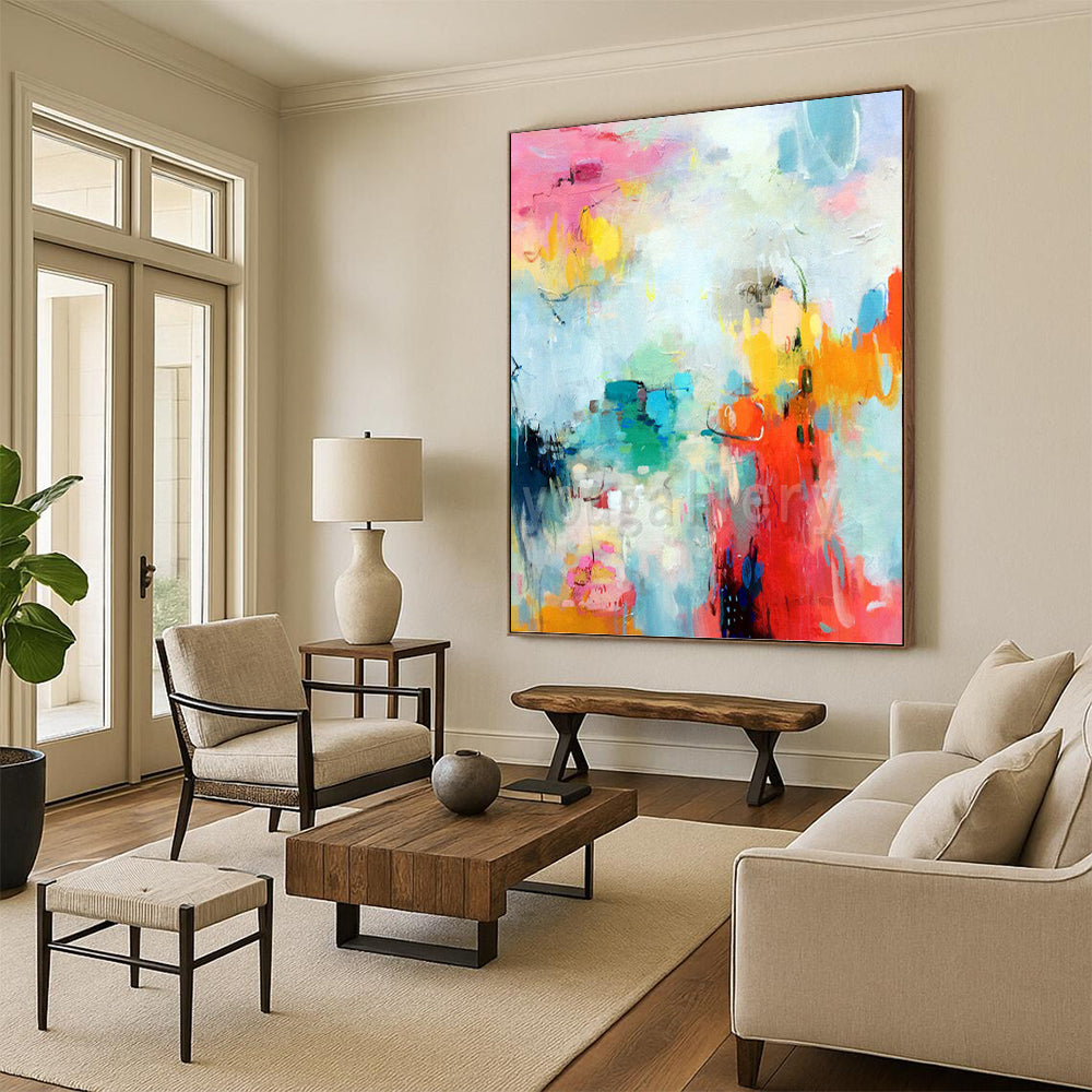Impressive Hand - Rendered Textured Canvas Abstract for Office & Entryway DKH1065